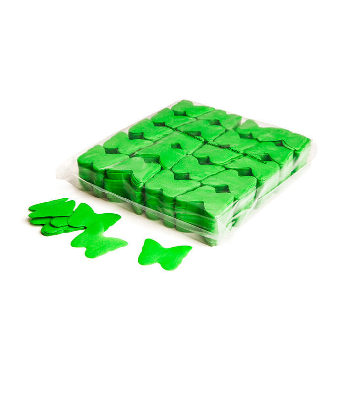 TCM FX - Lassú esésű Konfetti Pillangó Ø 55mm - Világoszöld - 1 kg